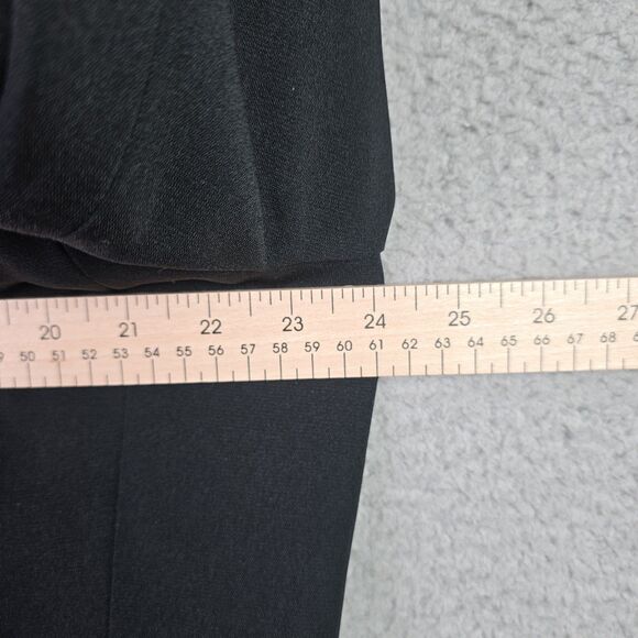 Harvé Benard Black 20W Evening Jacket Pleated Pocket Trim Structured Elegant VTG - Picture 10 of 12